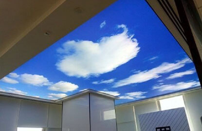 Натяжные потолки небо с облаками рисунок 1391